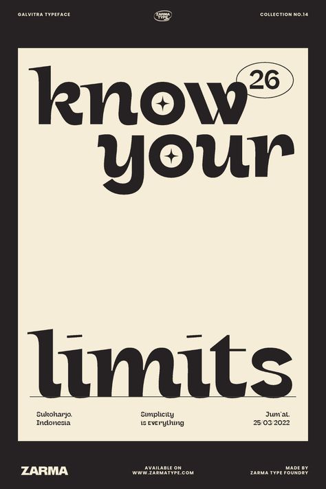 Craft modern, minimalist posters that deliver a powerful message with Galvitra font. Create Design with Minimal Elegance, Convey Strong Visuals. Unleash Galvitra's bold letterforms to make your posters stand out. Explore now! ✨📣 Minimal Type Poster, Retro Minimalist Graphic Design, Simple Posters Design, Poster Design Quote, Modern Poster Design Minimal, Simple Graphics Design, Fonts For Design, Simple Poster Design Minimalism, Minimal Design Poster