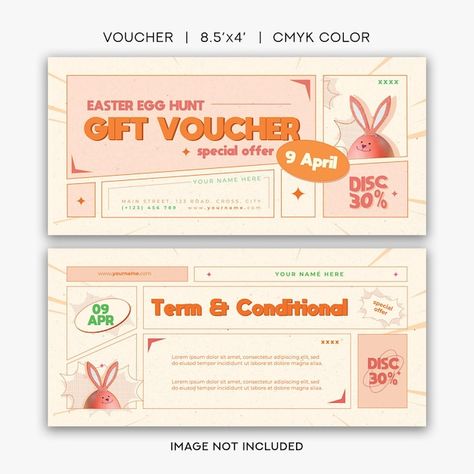 PSD easter egg hunt voucher | Premium Psd #Freepik #psd #discount-coupon #gift-voucher-template #coupon-design #gift-voucher-gift-card Cash Voucher Design, Scan Me Design, Gift Coupon Design, Coupon Design Ideas, Gift Voucher Design Ideas, Voucher Design Coupon, Voucher Design Ideas, Discount Card Design, Discount Poster Design