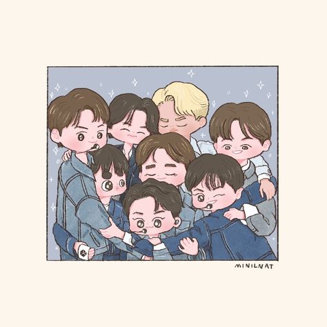 Exo Cartoon, Exo Chibi Fanart, Exo Anime, Exo Chibi, Exo Wallpaper, Exo Fan Art, Exo Fanart, Exo Fan, Phone Design