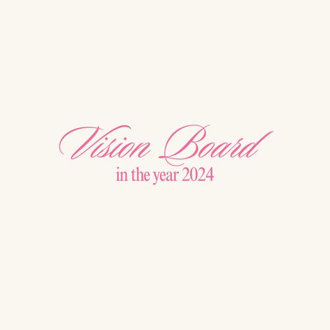 vision board cover pink aesthetic lettering 2024 2024 Vision Board Aesthetic Title, 2024 Pink Vision Board Aesthetic, Vision Board Header, Pinterest Board Covers Pink, Pinterest Cover Image Aesthetic, Cute Pinterest Board Covers, Board Covers Pink, Vision Board Ideas Pink, Vision Board Cover