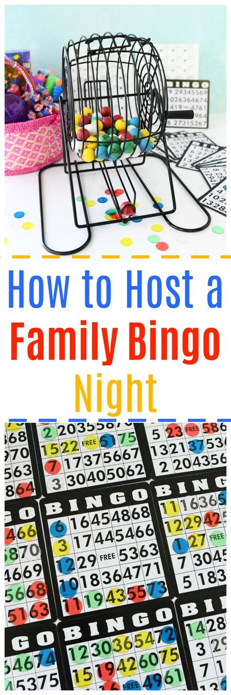 How to Host a Family Bingo Night. Looking for a fun family game night idea? What about a Family Bingo Night? Learn how to make your family bingo game night a success. Roughly 30 minutes is all you need for a couple of rounds of fun! (AD) #bingo #bingogame #playbingo #familygamenight  via @savvysavingcoup Bingo Prize Ideas, Family Bingo Night, Game Night Ideas Family, Family Bingo, Fundraising Games, Family Night Activities, Holiday Bingo, Bingo Games For Kids, Free Bingo Cards