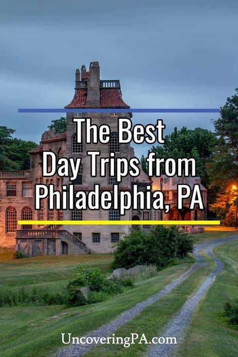 There are many fantastic day trips from Philadelphia that you can take to explore southeastern Pennsylvania's history, culture, and natural beauty. Here are a few of my personal favorites. Day Trips From Philadelphia, Pa Day Trips, Philadelphia Trip, Vacay Ideas, Delaware Water Gap, Travel 2024, Pennsylvania History, Pennsylvania Travel, Adventure Tourism