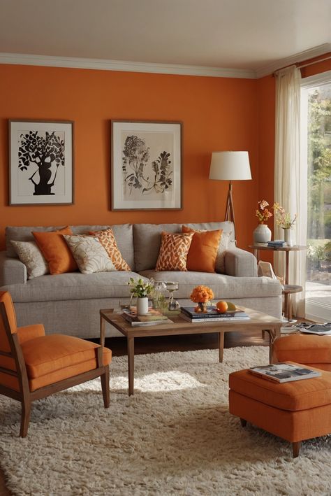 Step into a dreamy tangerine oasis with the 2024 walls of Tangerine Dream (BM 2012-30)! Join us for a glimpse into a day in the life of an interior designer. #Ad #homedecor #homedesign #wallpaints2024 #Painthome #interiorarchitecture Wall Colors Green Living Room Colors
Bright Living Room Colors
Apartment Renovation
Living room Remodeling
Modern Paint Colors
2024 Bright Colour Room Ideas, Living Room Designs With Green Walls, Colorful Wall Living Room, Modern And Colorful Living Room, Orange Painted Walls Living Room, Color Sofas Ideas, Wall Painting Designs Living Room, Orange Theme Living Room, House Paint Interior Ideas Wall Colors