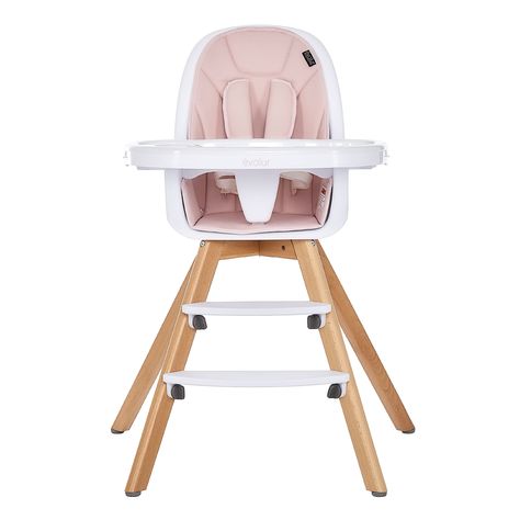 Evolur Zoodle 2 in 1 High Chair, Modern Design, Toddler Chair, Removable Cushion, Adjustable Tray, Baby and Toddler, Pink Baby Appliances, Modern High Chair, Convertible High Chair, Feeding Chair, Chair Design Modern, Toddler Chair, Safety Harness, Baby Chair, Baby Equipment