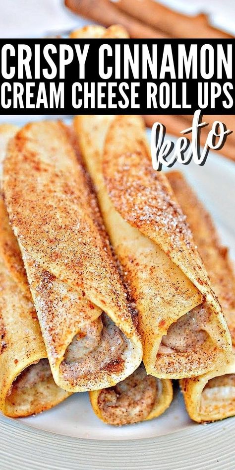 Cinnamon Cream Cheese Roll Ups, Cream Cheese Roll Ups, Cheese Roll Ups, Cream Cheese Roll Up, Cinnamon Cream Cheese, Cheese Roll, Cream Cheese Rolls, Low Carb Low Fat Recipes, Low Carb Low Sugar