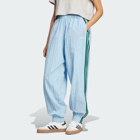 adidas '80s Track Pants - Blue | Women's Lifestyle | adidas US Adidas Fits, Adidas Track Pants Outfit, Track Pants Outfit, Track Suits, Lesbian Fashion, Adidas Track Pants, Adidas Canada, Adidas Track, Adidas Shop