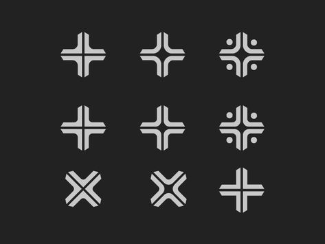 Cross Line - logo design exploration logo cross line Logos, Cross Graphic Design, 9 Logo Design, Cross Logo Design, Hair Stars, Christian Logo, Explore Logo, Graphic Design Inspiration Branding, Motion Design Trends