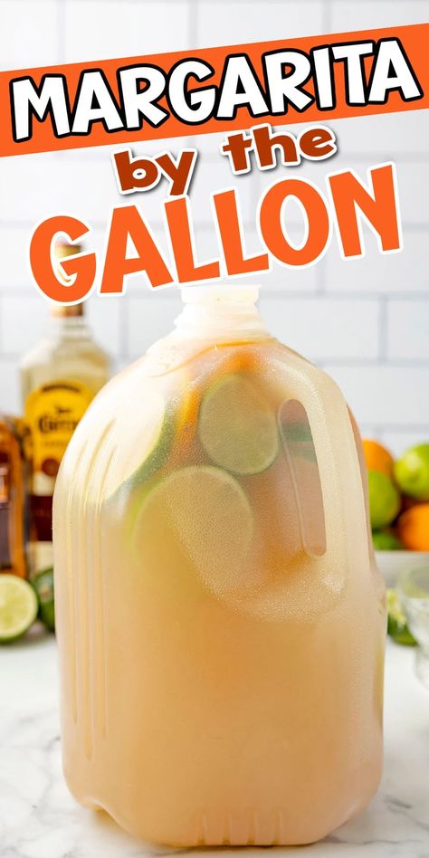 Aperitif, Margaritas, Pitcher Mixed Drinks, Margarita By The Gallon, Sonic Drinks Combinations Ideas, Gallon Margarita Recipe, Classic Tequila Cocktails, Boat Snacks, Best Margarita Recipe