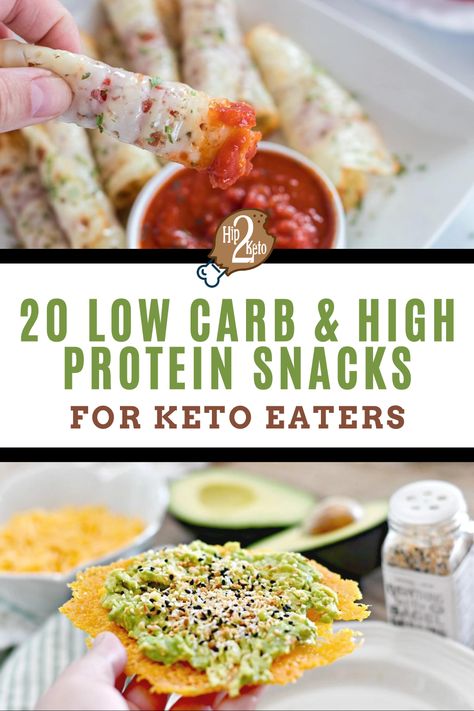 Low Carb High Protein Snacks, Protein Snacks Low Carb, High Protein Low Carb Recipes Dinner, Protien Snacks, High Protein Low Carb Snacks, No Carb Snacks, High Fat Snacks, Low Sugar Snacks, Dinner Recipes Healthy Low Carb