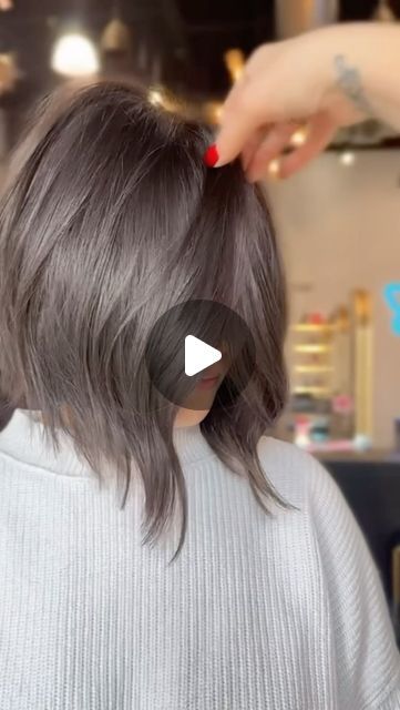 Haircuts For Stringy Hair, Bob Layers Medium, Shoulder Length Hairstyles Brunette, Short Haircuts Ideas For Women, Long Hair Front Short Back, Shaggy Straight Bob, Lobbed Bobs, Medium Bob Wedding Hairstyles, Long Bob Ash Brown