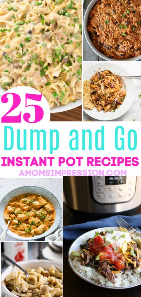 Instant Pot All In One Meals, Quick Easy Dinner Instant Pot, Instapot Quick Dinners, Quick And Easy Pressure Cooker Meals, Easy Instant Pot Meal, Slow Cook Instant Pot Recipes, Simple Instant Pot Dinner, Pressure Cooker Dump Meals, Instant Pot Meal Recipes