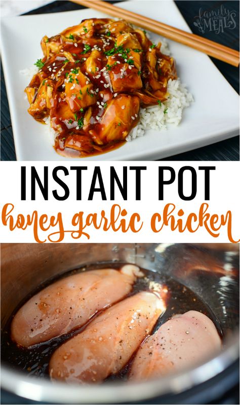 Instant Pot Honey Garlic Chicken - Family Fresh Meals Instant Pot Honey Garlic Chicken, Garlic Chicken Recipe, Resep Pasta, Pot Recipes Healthy, Garlic Chicken Recipes, Pot Recipes Easy, Best Instant Pot Recipe, Instant Pot Recipes Chicken, Honey Garlic Chicken