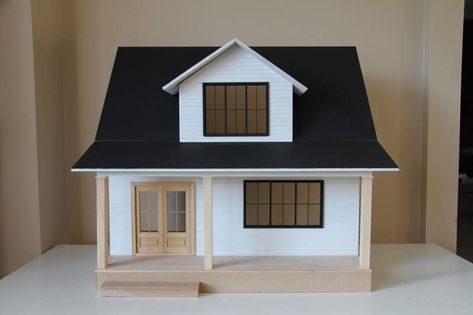 Bungalow Dollhouse | Paper Doll Miniatures Bungalow Dollhouse, Porch Supports, Real Good Toys, Beachside Bungalow, Popsicle Stick Houses, Big Porch, Doll Miniatures, Tiny House Company, Pottery Houses