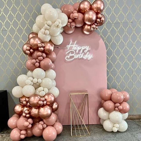 Premium birthday decoration 💗 Ballon Diy, Sweet Sixteen Birthday Party Ideas, Deco Ballon, Mother's Day Background, Simple Birthday Party, Balloon Kit, Sweet Sixteen Birthday, Balloon Decor, Diy Centerpieces