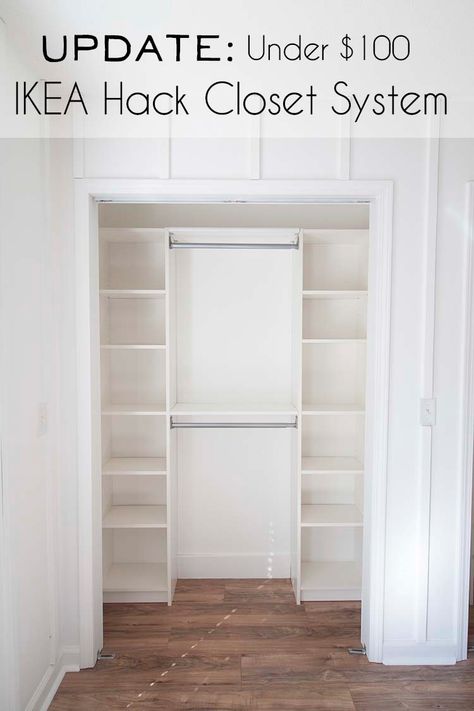 Ikea Closet System, Diy Closet System, Billy Ikea, Closet Ikea, Ikea Desk Hack, Closet Diy, Kura Bed, Ikea Closet, Closet Hacks