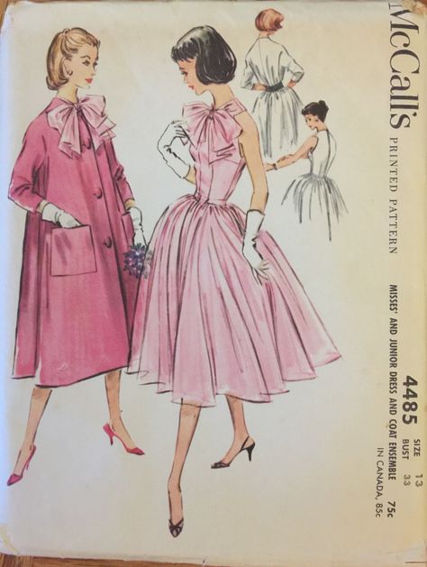 Where To Buy Vintage Clothes, Vintage Clothes Patterns, Preppy Life, Fashion 50s, Retro Sewing Patterns, Time Periods, 1950 Fashion, Vintage Fashion 1950s, Bow Tie Dress