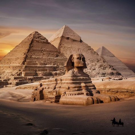 🏜️ Visiting the Pyramids of Giza: A Timeless Adventure🏛️ Stand in awe at the base of the Great Pyramid of Giza and feel the echoes of ancient Egypt. These monumental structures are not just stone; they're a tribute to the brilliance of a bygone era. 👑 The Majestic Trio The Giza Plateau houses the legendary pyramids of Pharaohs Khufu, Khafre, and Menkaure. Built over 4,500 years ago, they've witnessed the flow of history and remain as breathtaking as ever. 🗺️ Journey Inside Step into t... Egypt Giza Pyramids, Egypt Theme, Great Pyramid Of Khufu, Great Pyramids Of Giza, Egyptian Deities, Ancient Egypt Pyramids, The Great Pyramid Of Giza, Ancient Structures, The Pyramids Of Giza