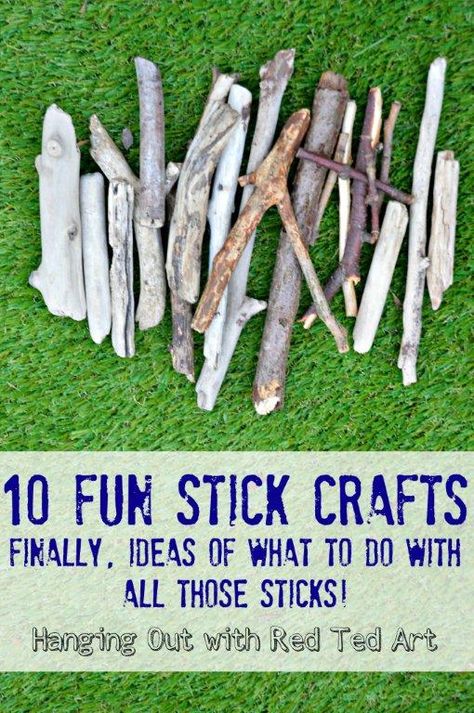 Stick Crafts, 100 Things To Do, Theme Nature, Forest School, Nature Play, Crafty Kids, Nature Activities, Camping Crafts, Childrens Crafts