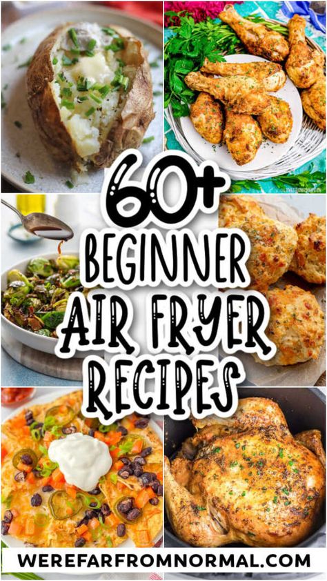 Beginner Air Fryer Recipes, New Air Fryer Recipes, Air Fryer Recipes Snacks, Air Fryer Cooking Times, Cooks Air Fryer, Air Fried Food, Air Fryer Oven Recipes, Air Fyer Recipes, Air Fry Recipes