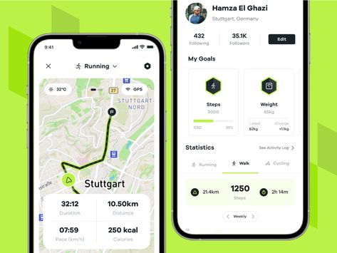 App Profile Design, Fitness Apps Design, Gym App, Running App, Creative Market Design, Ui Ux 디자인, Ui Ux App, Directory Design, App Interface Design