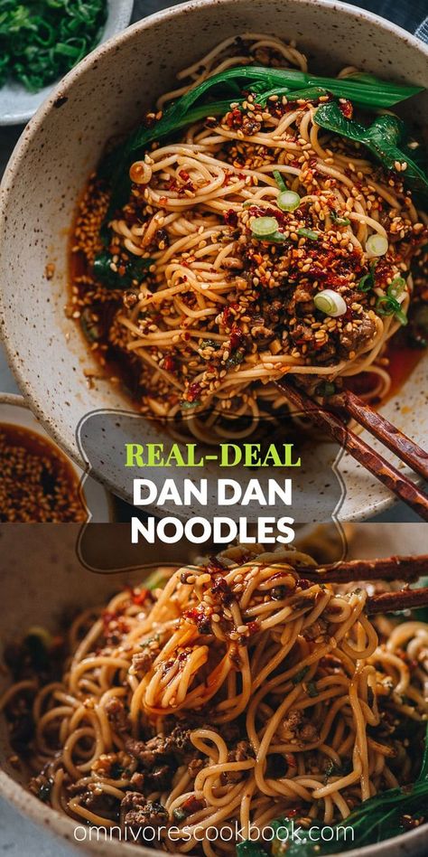 Dan Dan Noodle, Dan Dan Noodles Recipe, Traditional Asian Dish, Szechuan Recipes, Dan Dan Noodles, Asian Noodle Recipes, Noodle Recipe, Super Rich, Chinese Cooking