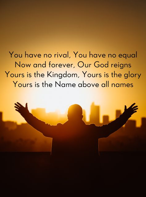 Godly Quotes, You Have No Rival You Have No Equal, Worship Wednesday, Jesus Reigns, Powerful Names, Name Songs, Names Of Jesus Christ, Good Night Prayer, God's Promises