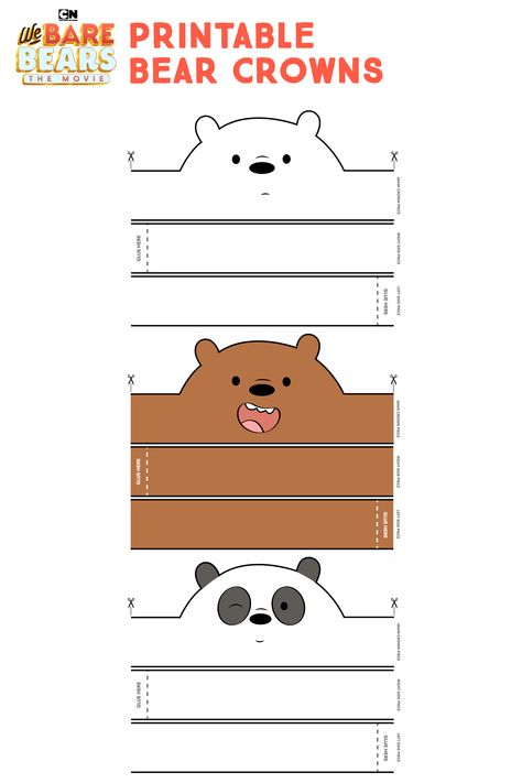 We Bare Bears Movie Printable Party Kit with cute party decorations and activities. Watch the movie on digital June 30th!   #CartoonNetwork #printable #DIY #partykit #webarebears #watchparty #movienight We Bare Bears Diy Crafts, We Bear Bears Printable, We Bare Bears Crafts, We Bare Bears Birthday Party Decorations, We Bare Bears Printable, Cute Bare Bears, We Bare Bears Party, Bears Decorations, We Bare Bears Birthday