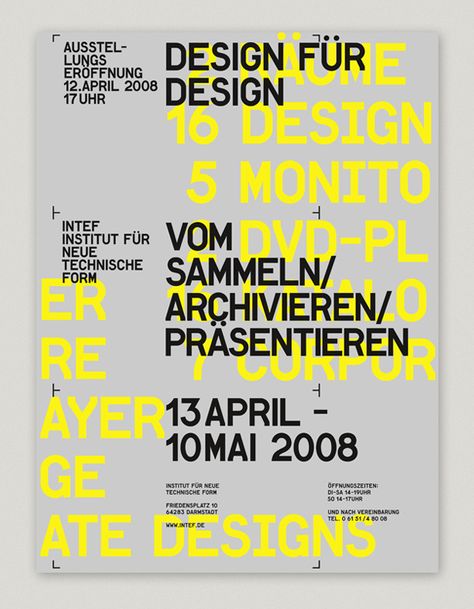 Creative Posters, Intef, Exhibition, Type, and Poster image ideas & inspiration on Designspiration Typographic Layout, Typographie Inspiration, Typo Poster, Buch Design, Desain Editorial, 타이포그래피 포스터 디자인, Plakat Design, Typography Layout, Typography Poster Design