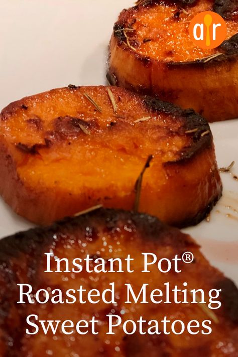 Michael Symon, Game Recipes, Melting Sweet Potatoes, Pressure Cooker Sweet Potatoes, Vegetarian Side Dish, Pork Tenderloins, Sweet Potatoes Recipe, Food Korean, Sweet Potato Slices