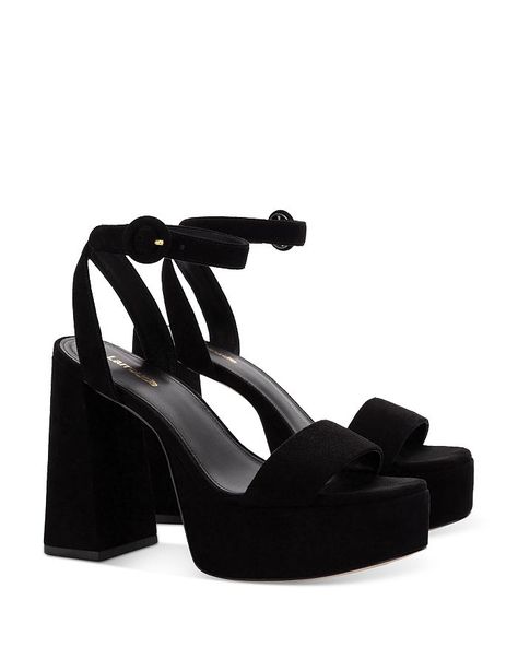 High Heel Platform Sandals, Heel Sandals Outfit, High Heels For Prom, Trendy High Heels, Formal Heels, Trendy Heels, Shoes Outfit Fashion, Black Shoes Heels, Prom Heels