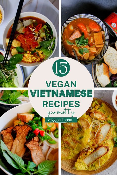 Essen, Vegan Pho Recipe, Cha Recipe, Recipes Vietnamese, Sweet And Sour Soup, Chicken Vermicelli, Vegan Vietnamese, Easy Vietnamese Recipes, Canh Chua