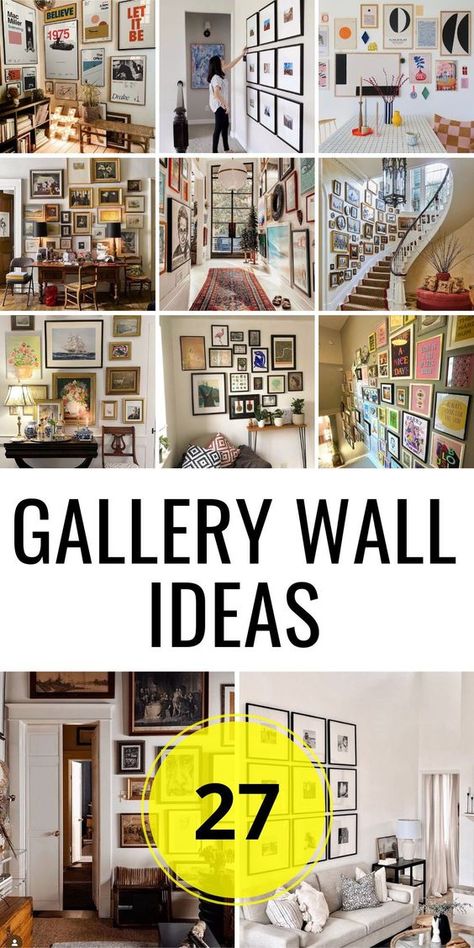 Enhance your hallway with gallery wall ideas that are both eclectic and creative. Use black frames to display vintage pictures and travel photos. Create a unique layout with shelves to add dimension and interest. These gallery wall ideas will transform your hallway into a captivating space that reflects your personal style. Photos And Shelves On Wall, A3 And A4 Gallery Wall, Wall Shelves Layout Ideas, Gallery Wall Of Travel Photos, 6 Piece Gallery Wall Layout, Interesting Gallery Wall Ideas, Gallery Wall With Polaroids, Floor To Ceiling Gallery Wall Living Room, Gallery Wall For Family Photos