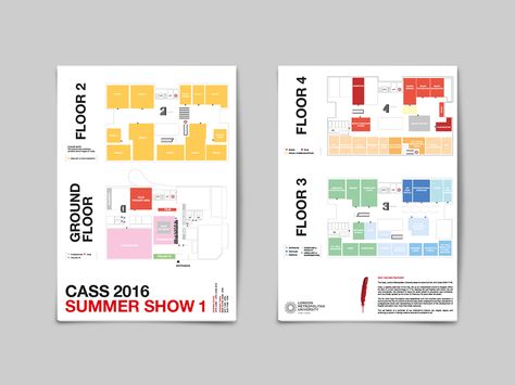 Cass Summer Show 2016 Printed Materials - LMU on Behance Ile De France, Exhibition Map Design, Floor Map Design, Museum Map Design, Building Map Design, Industrial Poster Design, Wayfinding Map, Maps Design, London Metropolitan University