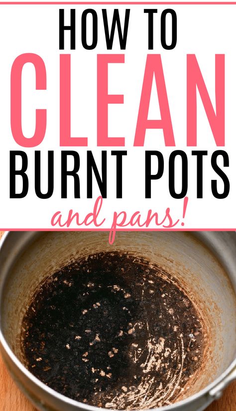 Clean A Burnt Pot Stainless Steel, How To Clean Burned Pot, Cleaning A Burnt Pot, How To Clean Pans With Burnt On Food, How To Clean Burnt Pot, Remove Burnt Food From Pan Pots, Cleaning Pans Burnt, Cleaning Burnt Pots And Pans, How To Get Burnt Pans Clean