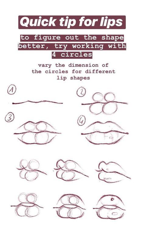 Reference Photos Lips, Lip Tutorial Drawing, Sketch Mouth, Drawing Reference Photos, Cool Things To Draw, Beginner Drawing Lessons, Lips Sketch, Lip Drawing, Seni Pastel