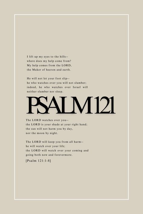 A tranquil piece of wall art displaying Psalm 121 in elegant typography, surrounded by soft floral patterns, perfect for adorning your home with scripture-inspired decor. Bible Protection Scriptures, Bible Verse About Protection, Psalm Of Protection, Bible Powerful Verses, Protection Quotes Bible, Bible Verse Protection, Gods Protection Quotes Scriptures, God’s Protection, Psalm 121 Wallpaper