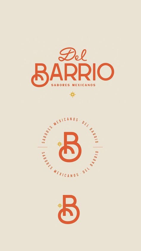 Del Barrio ????? #branding #logo... Eccentric Logo Design, Latin Logo Design, Mexican Logo Design Ideas, Modern Western Graphic Design, Chartreuse Branding, Bold Colorful Branding, Mexican Branding Design, Long Name Logo, Mexican Branding