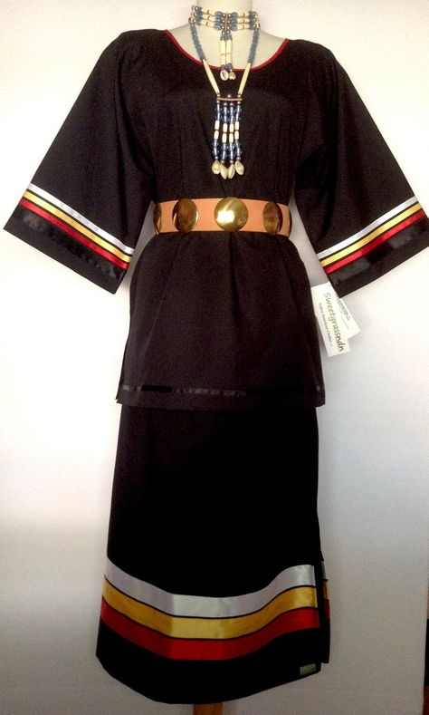 Native American Ribbon Work, Native American Inspired Fashion, Ribbon Blouse, Native American Dress, Jingle Dress, Ribbon Skirt, Native Dress, Native American Regalia, Four Directions