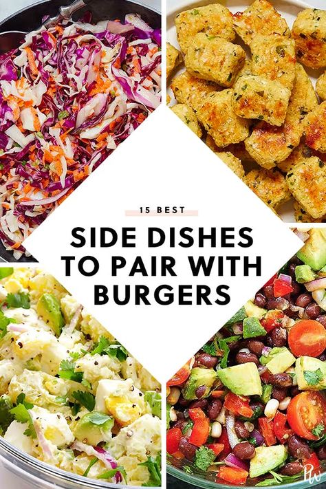 15 Side Dishes That Pair Perfectly with Burgers #purewow #burgers #dinner #recipe #food #side dish #lunch Sides For Hamburgers, Hamburger Side Dishes, Burger Sides, Tartiflette Recipe, Side Dish Ideas, Burger Side Dishes, Barbecue Sides, Barbecue Side Dishes, Smash Burgers