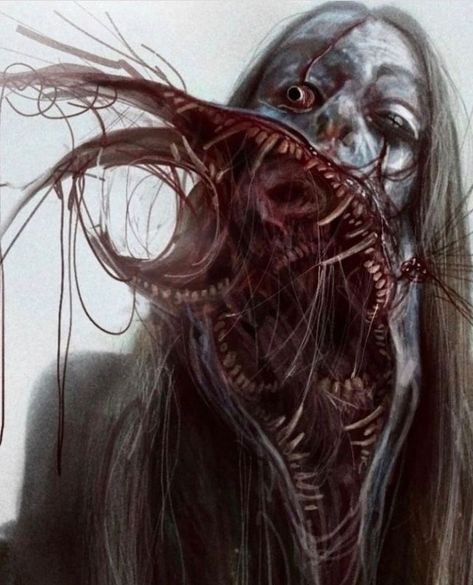 Images Terrifiantes, Lovecraftian Horror, Dark Creatures, Eldritch Horror, Horror Monsters, Cosmic Horror, Monster Concept Art, Call Of Cthulhu, Arte Obscura