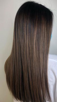 Balayage Straight Hair, Balayage Hair Color Ideas, Weft Extensions, Balayage Bob, Black Hair Balayage, Kadeřnické Trendy, Balayage Hair Color, Brown Hair Looks, Brown Hair Inspo