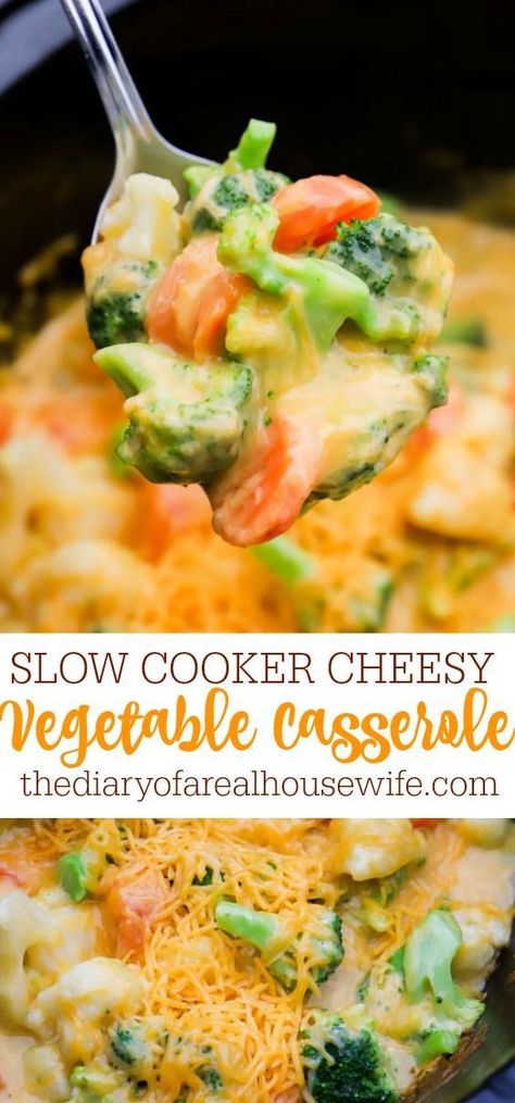 Essen, Side Dish In Crock Pot, Cheesy Vegetable Side Dishes, Cheesy Mixed Vegetables, Easy Side Dishes For Dinner Veggies, Crockpot Veggie Casserole, Keto Crockpot Side Dishes, Side Dishes For Crockpot, Croc Pot Sides