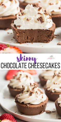 Healthy Chocolate Desserts, Dessert Light, Low Cal Dessert, Low Fat Desserts, Cheesecake Dessert, Cottage Cheese Recipes, Dessert Aux Fruits, Low Calorie Dessert, Ww Desserts