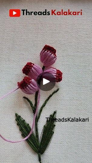 3d Embroidery Stitches, Embroidery Stitches Flowers, Applique Stitches, Embroidery Lessons, 3d Embroidery, Hand Embroidery Projects, Embroidery Stitches Tutorial, Slow Stitching, Hand Embroidery Design