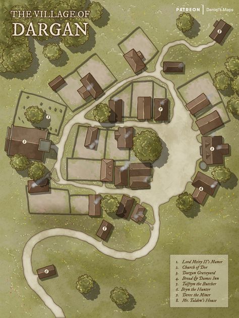 Village Map Design, Village Layout Design, Fantasy Village Layout, Medieval Village Map, Small Village Layout, Small Minecraft Village Layout, Medieval Dynasty Village Layout, Fantasy Map Village, Village Map Drawing