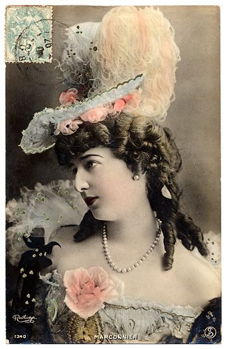 Boudoir Cards - Belle Epoque Postcards - Belle Epoque Hat Fashion Ballet Stage, Belle Epoch, Nostalgic Pictures, Vintage Photos Women, Age Photos, Picture Postcards, Ballet Dancer, Photo Postcard, Colour Tint