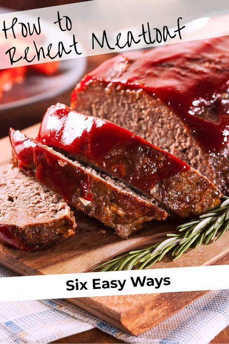 Learn how to reheat meatloaf so that your leftovers are just as tender and juicy as the day you made it! Let's face it; leftovers are a great way to feed the family on nights when you are up against it and need dinner in a hurry. But reheating meatloaf can often lead to the same problem. DRY MEATLOAF! And no one wants that! With each of these six methods, you can have hot juicy leftover meatloaf following whichever way suits you best. Trisha Yearwood Meatloaf Recipe, Trisha Yearwood Meatloaf, Tasty Meatloaf Recipe, Trisha Yearwood Recipes, Leftover Meatloaf, How To Make Meatloaf, Delicious Meatloaf, Meatloaf Ingredients, Homemade Comfort Food