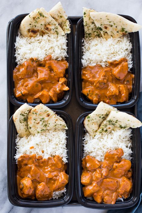 Ayam Mentega, Lunch Bowl Recipe, Garlic Naan, Pasti Sani, Meal Prep Recipes, Dinner Meal Prep, Lunch Bowl, Easy Healthy Meal Prep, Chicken Meal Prep