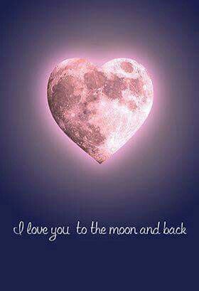 I love you to the moon and back.  Heart shaped moon You Are My Moon, L Love You, Beautiful Moon, Cute Love Quotes, Jolie Photo, To The Moon And Back, Love Cards, Quotes For Him, San Valentino