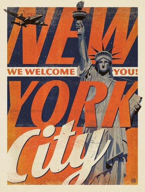 Vintage Makeover, Anderson Design Group, New York Vintage, Retro Artwork, New York Poster, Dorm Posters, Casino Outfit, Night Style, American Travel